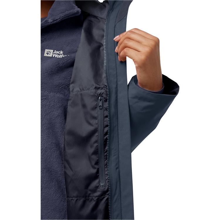Jack Wolfskin Jack Wolfskin ROTWAND 3IN1 JKT W Doppeljacke Damen - midnight sky - 4 | SportScheck