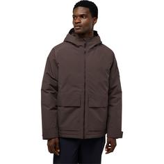 Rückansicht von Jack Wolfskin TEMPELTOR JKT M Funktionsjacke Herren peat