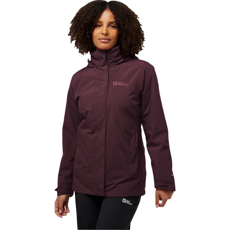 Jack Wolfskin Jack Wolfskin ROTWAND 3IN1 JKT W Doppeljacke Damen - amaranth - 2 | SportScheck