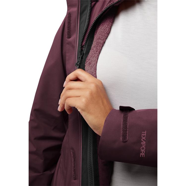Jack Wolfskin Jack Wolfskin ROTWAND 3IN1 JKT W Doppeljacke Damen - amaranth - 0 | SportScheck