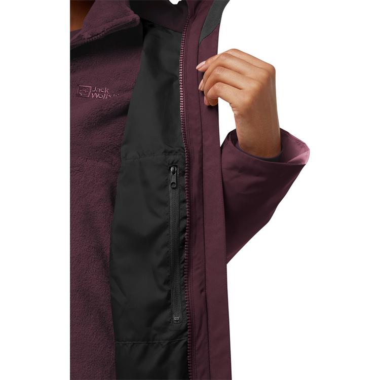Jack Wolfskin Jack Wolfskin ROTWAND 3IN1 JKT W Doppeljacke Damen - amaranth - 5 | SportScheck