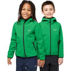 Rückansicht von Jack Wolfskin FOURWINDS JACKET KIDS Funktionsjacke Kinder mystic green