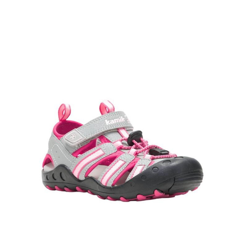 Kamik Kamik CRAB Outdoorsandalen Kinder - grau-rosa - 0 | SportScheck