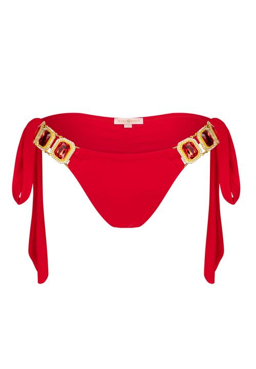 Moda Minx Boujee Tie Side Brazilian Bikini Bottom Bikini Hose Damen