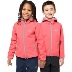 Rückansicht von Jack Wolfskin FOURWINDS JACKET KIDS Funktionsjacke Kinder sunset coral/ sunset coral