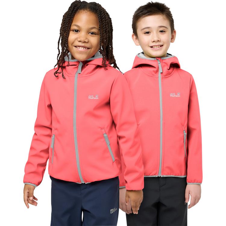 Jack Wolfskin Jack Wolfskin FOURWINDS JACKET KIDS Funktionsjacke Kinder - sunset coral/ sunset coral - 0 | SportScheck