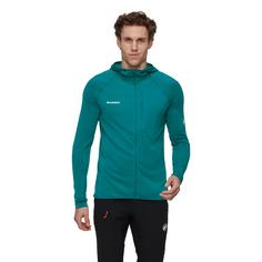 Rückansicht von Mammut Aenergy Light ML Hooded Fleecejacke Herren deep teal