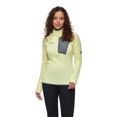 Rückansicht von Mammut Aenergy Light ML Half Zip Pull Fleecepullover Damen sulai
