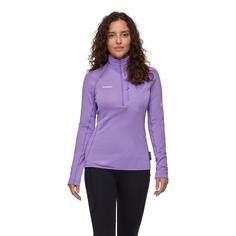 Rückansicht von Mammut Aenergy Light ML Half Zip Pull Fleecepullover Damen lavandin