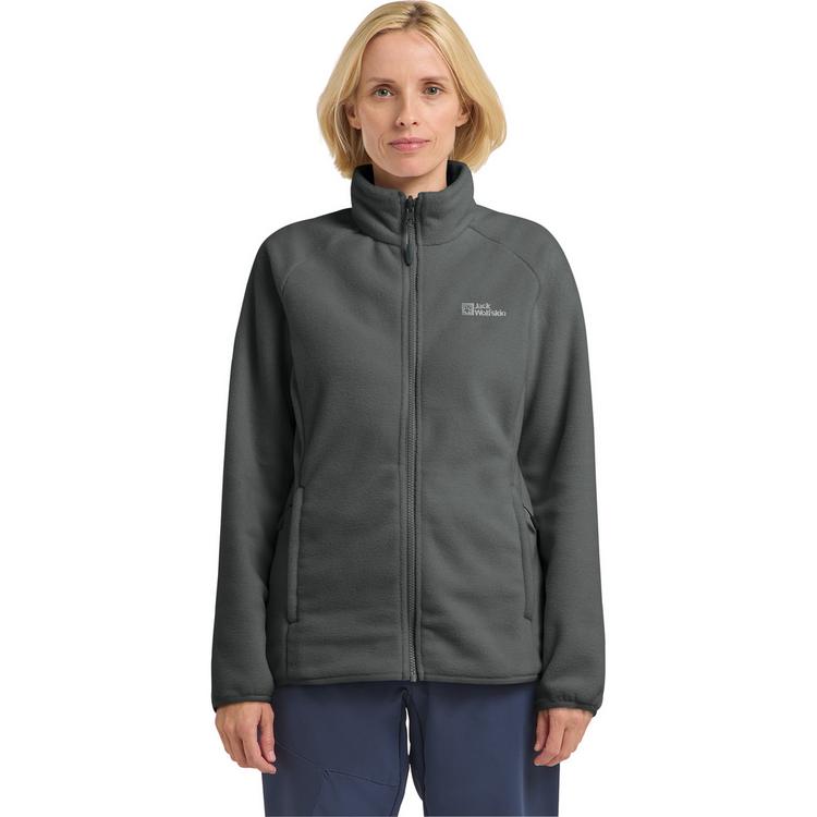 Jack Wolfskin Jack Wolfskin MOONRISE FZ W Fleecejacke Damen - slate green - 0 | SportScheck