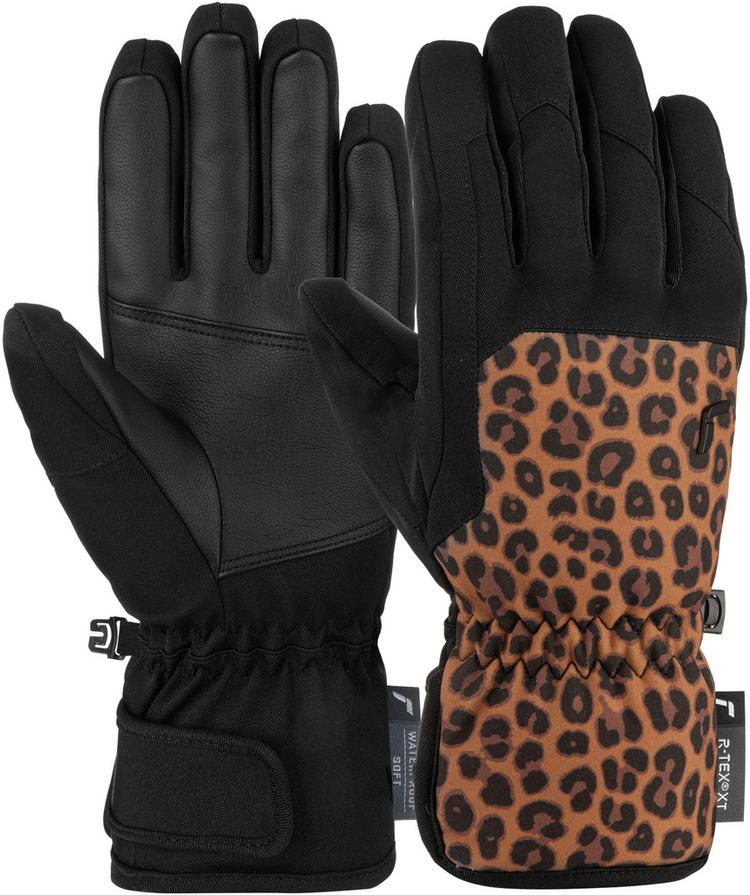 Reusch Reusch Keira R-TEX&reg; XT Handschuh Damen - 7054 black / brown leopard - 0 | SportScheck