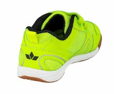 Rückansicht von LICO Indoorschuh Hallenschuhe Kinder neongelb/schwarz
