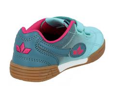 Rückansicht von LICO Hallenschuh Hallenschuhe Kinder türkis/pink