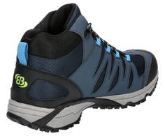 Rückansicht von Brütting Outdoorschuh Wanderschuhe Herren marine/blau/lemon