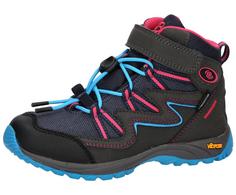 Brütting Wanderstiefel Wanderschuhe Kinder grau/türkis/pink