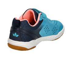 Rückansicht von LICO Hallenschuh Hallenschuhe Kinder türkis/marine/rosa