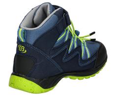 Rückansicht von Brütting Wanderstiefel Wanderschuhe Kinder marine/blau/lemon