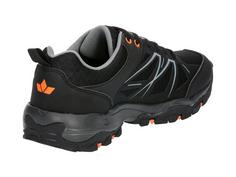Rückansicht von LICO Walkingschuh Walkingschuhe Herren schwarz/grau/orange