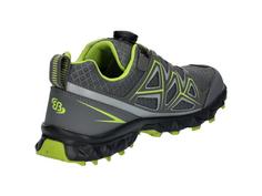 Rückansicht von Brütting Outdoorschuh Wanderschuhe Herren anthrazit/grün