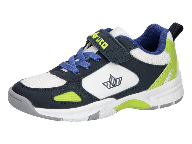 LICO LICO Sportschuh Hallenschuhe Jungen - weiss/marine/lemon - 0 | SportScheck