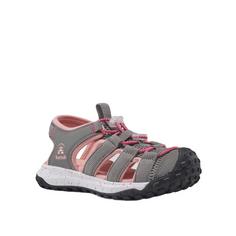 Rückansicht von Kamik RIPPLE Outdoorsandalen Kinder grau
