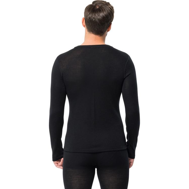 Jack Wolfskin Jack Wolfskin MERINO LONGSLEEVE M Funktionsshirt Herren - black - 1 | SportScheck