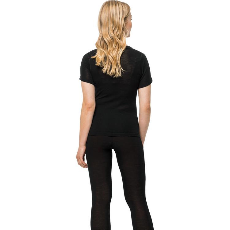Jack Wolfskin Jack Wolfskin MERINO SHORTSLEEVE W Funktionsshirt Damen - black - 1 | SportScheck