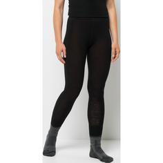 Rückansicht von Jack Wolfskin MERINO PANTS W Funktionshose Damen black