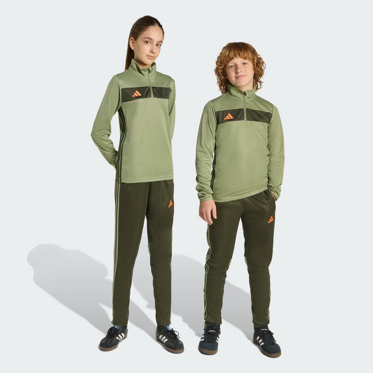 adidas adidas Tiro 25 Essentials Kids Trainingshose Trainingshose Kinder - Night Cargo / Tent Green / Impact Orange - 0 | SportScheck