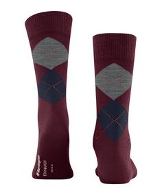 Rückansicht von Burlington Edinburgh SO Freizeitsocken Herren claret (8435)