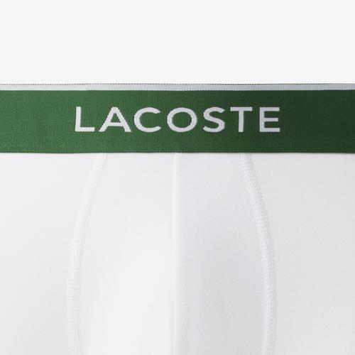 Rückansicht von Lacoste Boxershort Hipster Herren Weiß