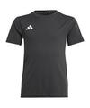 adidas Team Hemd Kids Laufshirt Kinder - schwarzweiss