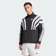 Rückansicht von adidas Adizero Retro Laufjacke Outdoorjacke Herren Black