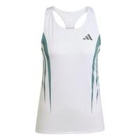 adidas Adizero Archive Running Singlet Funktionstank Damen - White / Preloved Teal