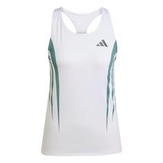 adidas Adizero Archive Running Singlet Funktionstank Damen White / Preloved Teal