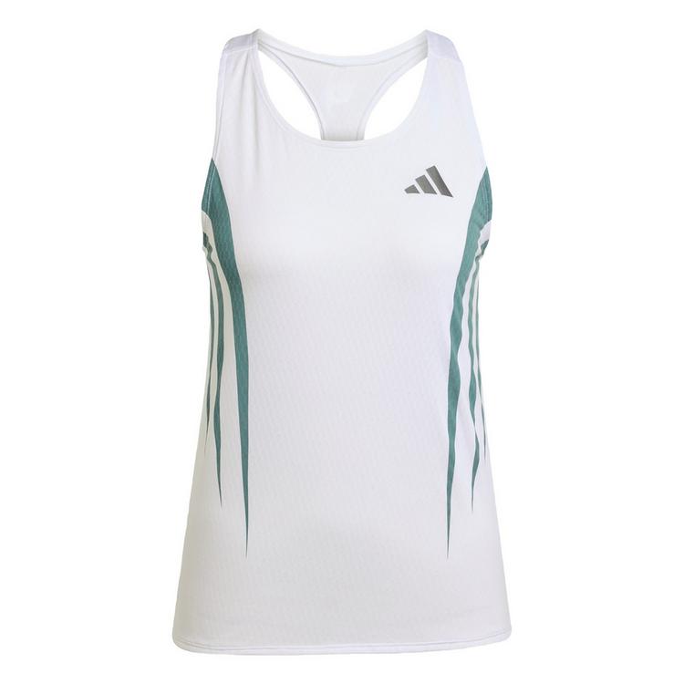 adidas adidas Adizero Archive Running Singlet Funktionstank Damen - White / Preloved Teal - 0 | SportScheck