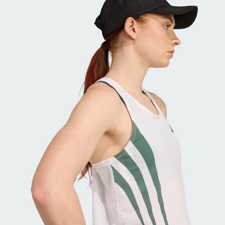 adidas adidas Adizero Archive Running Singlet Funktionstank Damen - White / Preloved Teal - 1 | SportScheck
