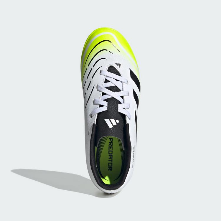 adidas adidas Predator Club Kids Fu&szlig;ballschuh, Fu&szlig;ballschuhe Kinder - Cloud White / Core Black / Lucid Lemon - 0 | SportScheck