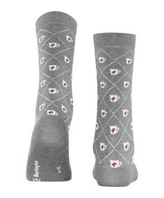 Rückansicht von Burlington Teatime SO Freizeitsocken Damen light grey (3400)