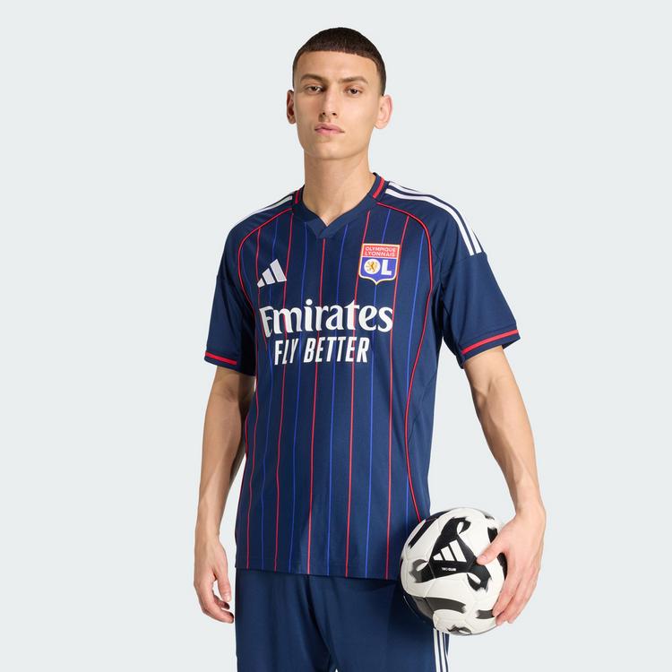 adidas adidas Olympique Lyon 25/26 Ausw&auml;rtstrikot Teamtrikot Herren - Night Indigo - 0 | SportScheck