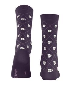 Rückansicht von Burlington Teatime SO Freizeitsocken Damen wineberry (8761)