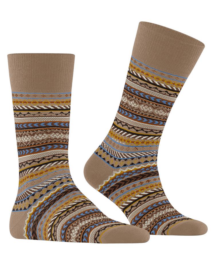 Burlington Burlington Fair Isle Socken Herren - camel (5038) - 0 | SportScheck