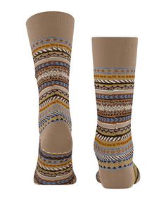Rückansicht von Burlington Fair Isle SO Freizeitsocken Herren camel (5038)