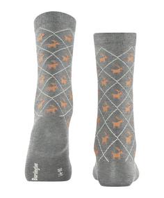 Rückansicht von Burlington Reindeer SO Freizeitsocken Damen light grey (3400)
