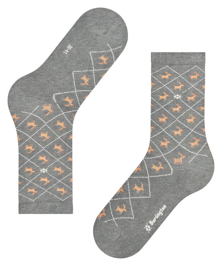 Burlington Burlington Reindeer SO Socken Damen - light grey (3400) - 2 | SportScheck