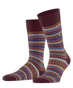 Burlington Fair Isle SO Freizeitsocken Herren claret (8435)