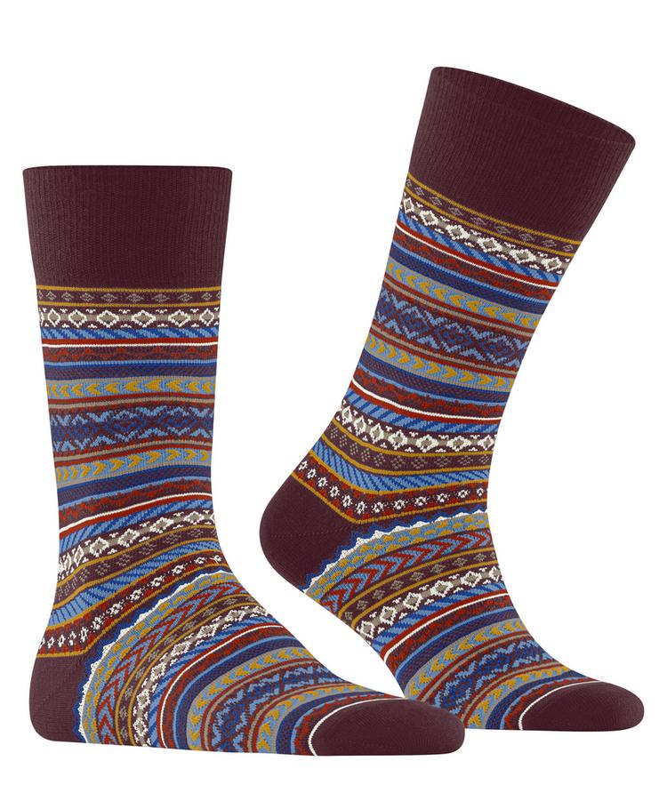 Burlington Burlington Fair Isle Socken Herren - claret (8435) - 0 | SportScheck