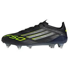 adidas F50 Elite Fußballschuhe für weiche Böden Fußballschuhe Core Black / Iron Metallic / Lucid Lemon