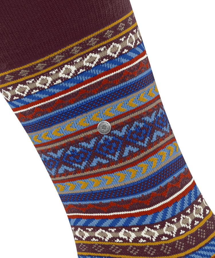 Burlington Burlington Fair Isle Socken Herren - claret (8435) - 1 | SportScheck