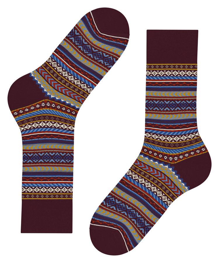 Burlington Burlington Fair Isle Socken Herren - claret (8435) - 2 | SportScheck